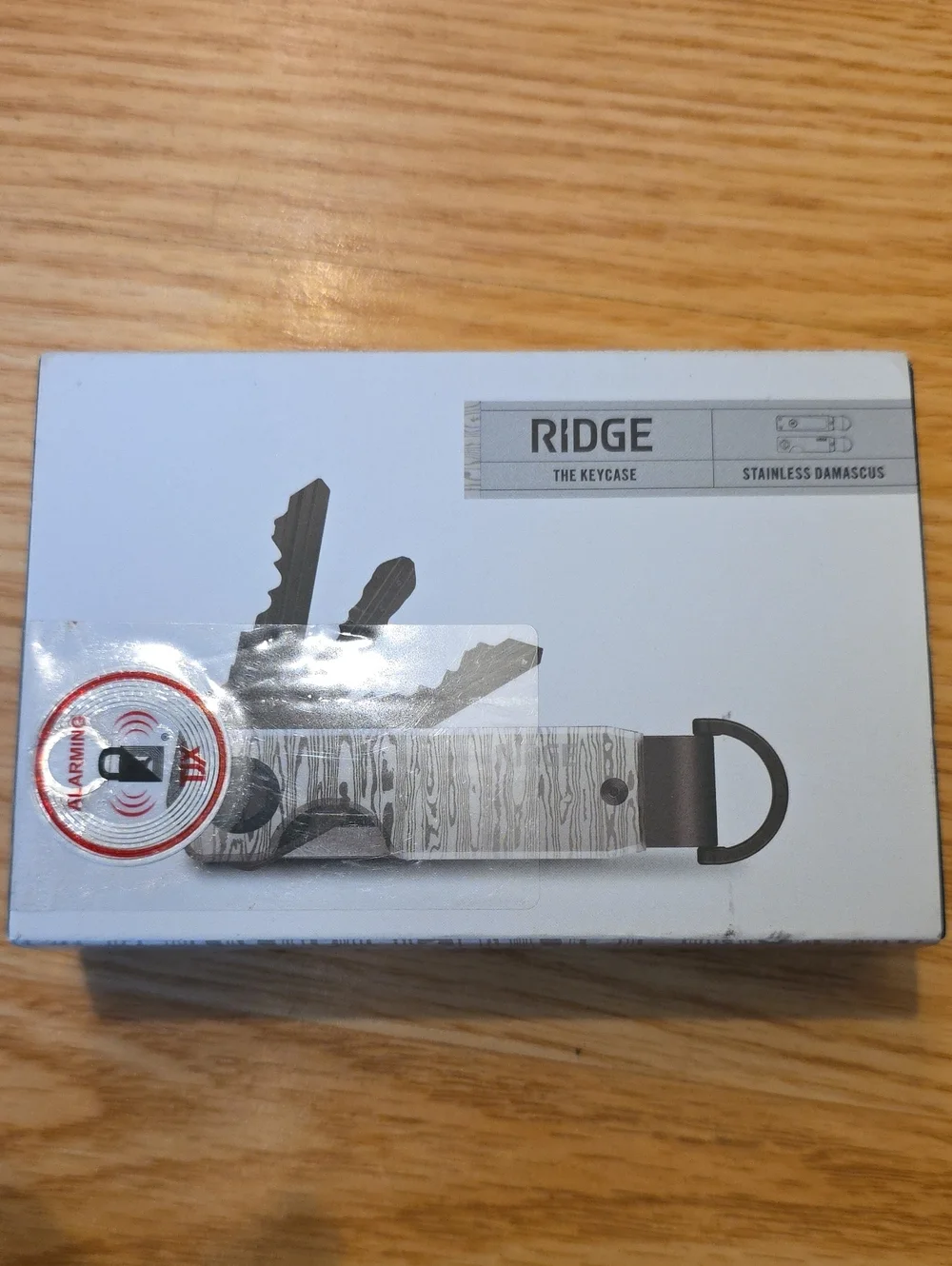Ridge Stainless Damascus Keycase